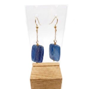 pendientes cianita y gold filled minerales bilbao envíos