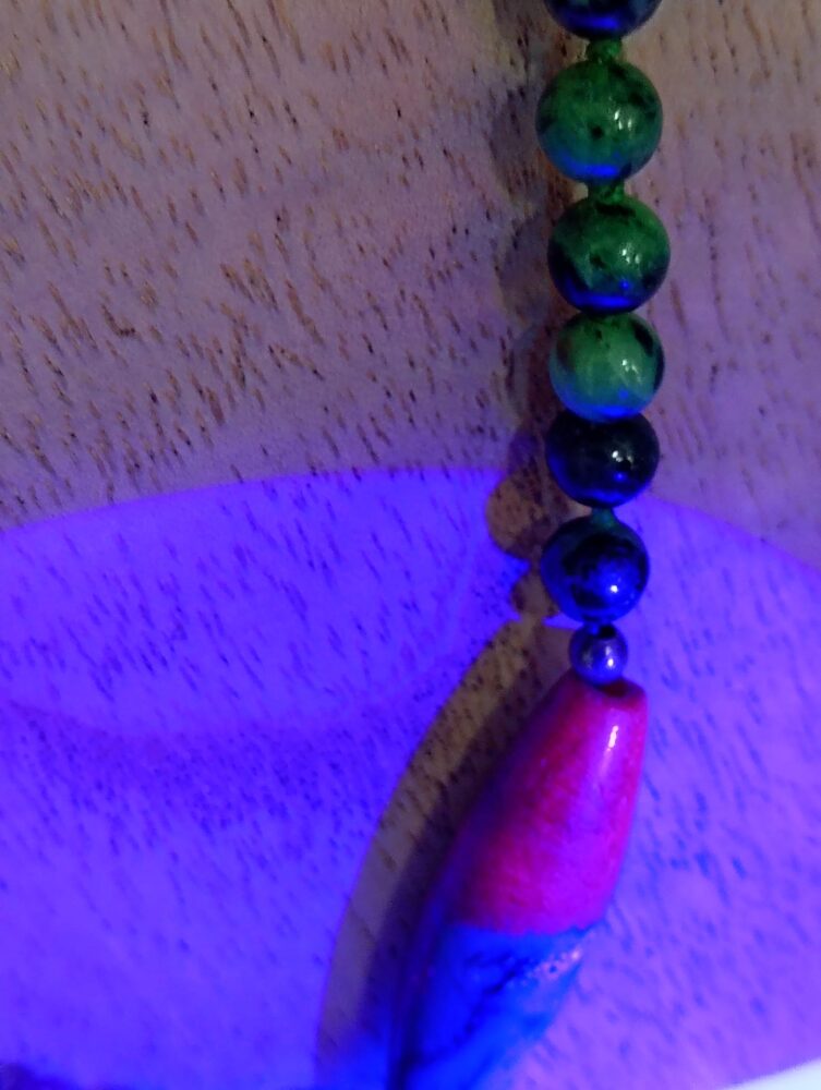 Collar de Zoisita y Rubí - Anyolita natural - Imagen 6
