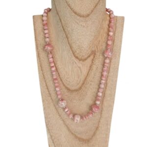 collar rodocrosita y plata de ley Minerales Bilbao Envíos