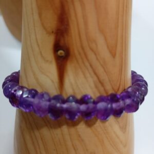 Pulsera de Amatista bola y facetada Plata de Ley Minerales Bilbao Envíos