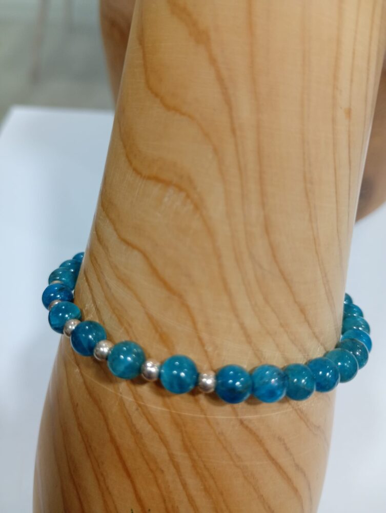 pulsera apatito y plata de ley minerales bilbao envíos