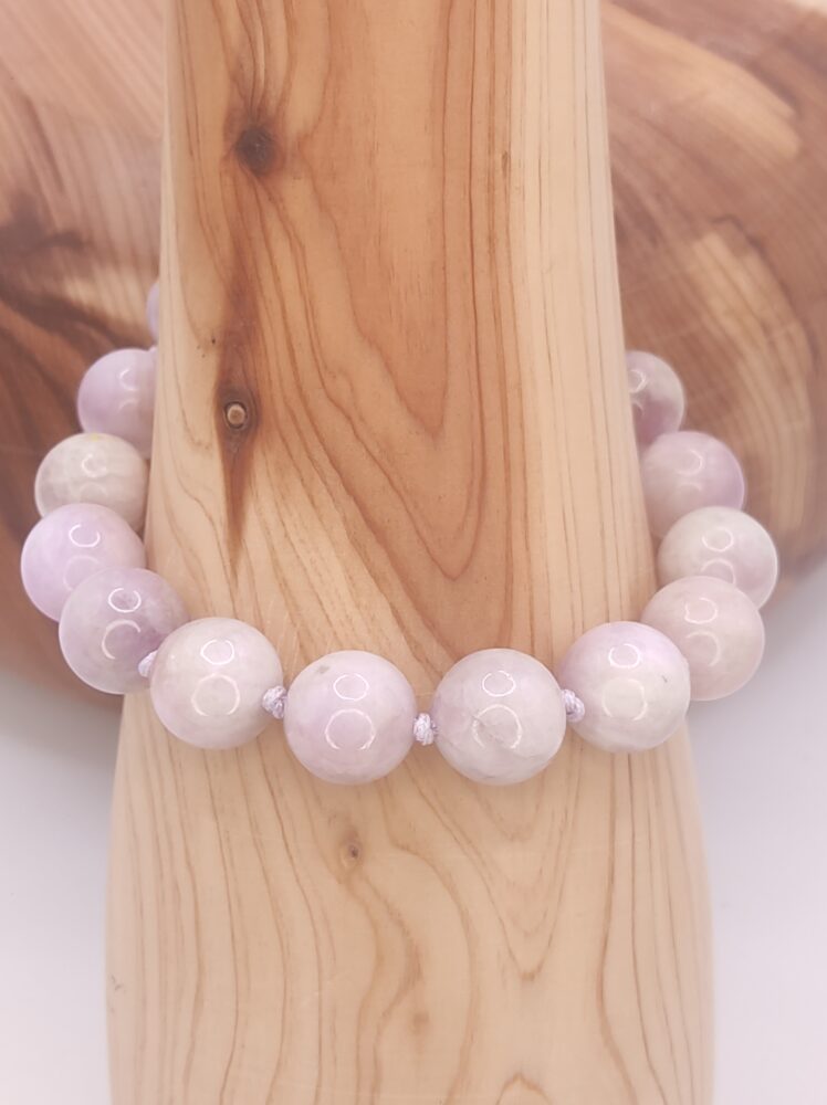 pulsera de kunzita o espodumena minerales bilbao centro cenith