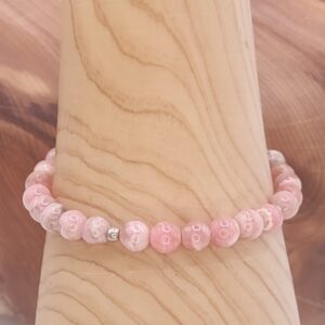 pulsera rodocrosita y plata de ley minerales bilbao centro cenith