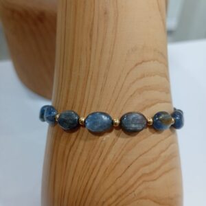 Pulsera de Cianita y Gold Filled Minerales Bilbao Envíos