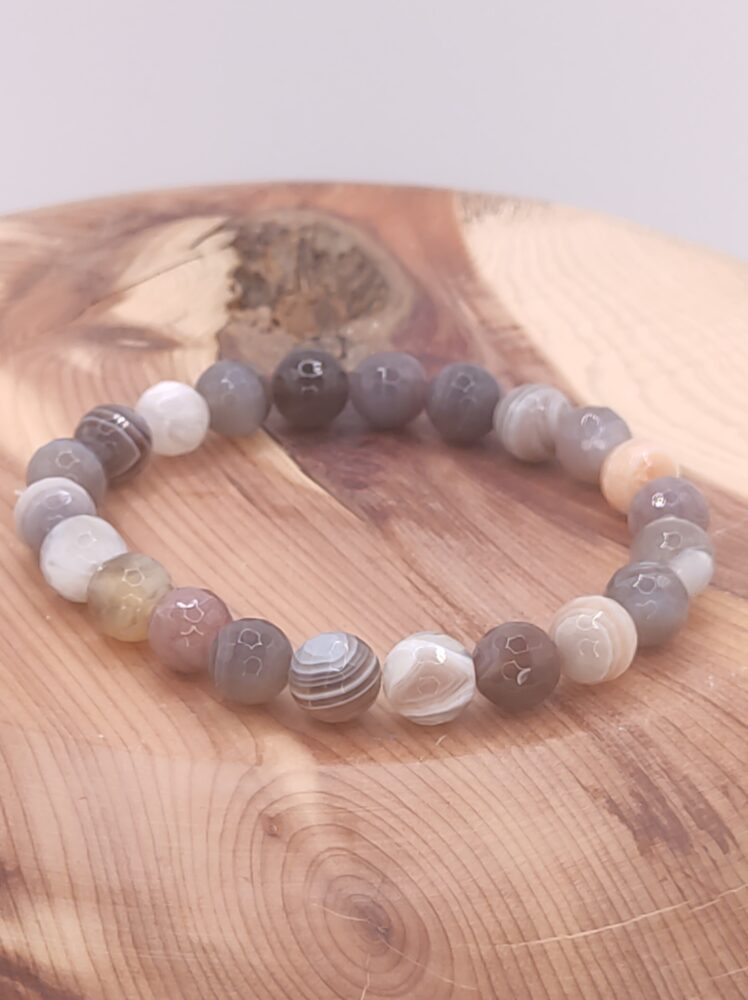 Pulsera de Ágata Botsuana Minerales Bilbao Centro Cenith