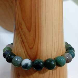 Pulsera de Ágata Musgosa Minerales Bilbao Envíos