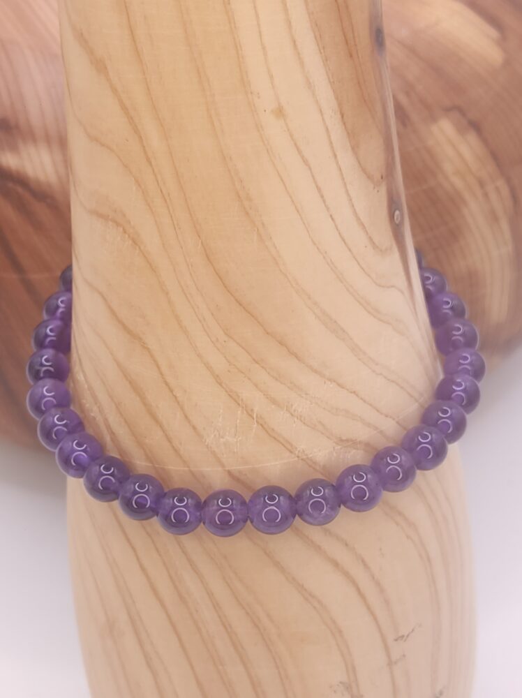 pulsera de amatista natural minerales bilbao centro cenith