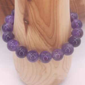 Pulsera de amatista natural minerales bilbao centro cenith