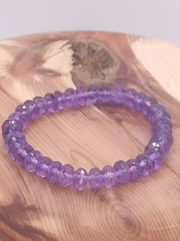 pulsera de amatista facetada minerales bilbao centro cenith