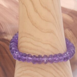 pulsera de amatista facetada minerales bilbao centro cenith