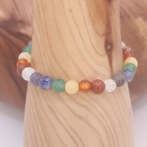 pulsera de cristales naturales minerales mixtos colores chakras minerales bilbao centro cenith