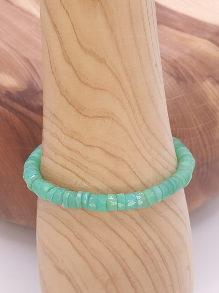 Pulsera de Crisoprasa calidad extra Minerales Bilbao Centro Cenith