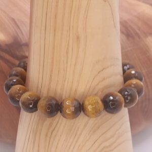 pulsera ojo de tigre facetada minerales bilbao centro cenith