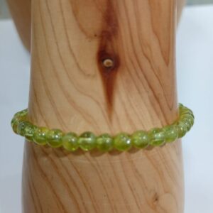 Pulsera de Olivino Peridoto Minerales Bilbao Envíos