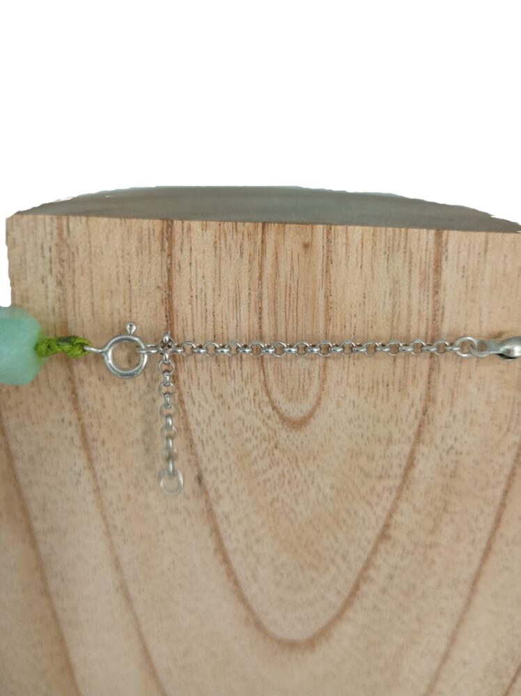 Collar de Crisoprasa resa plata de ley Minerales Bilbao Envíos