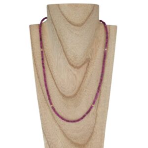 Collar Rubí y Gold Filled Natural Minerales Bilbao Envíos
