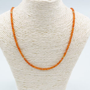 collar zafiro padpardscha natural y gold filled 14/20