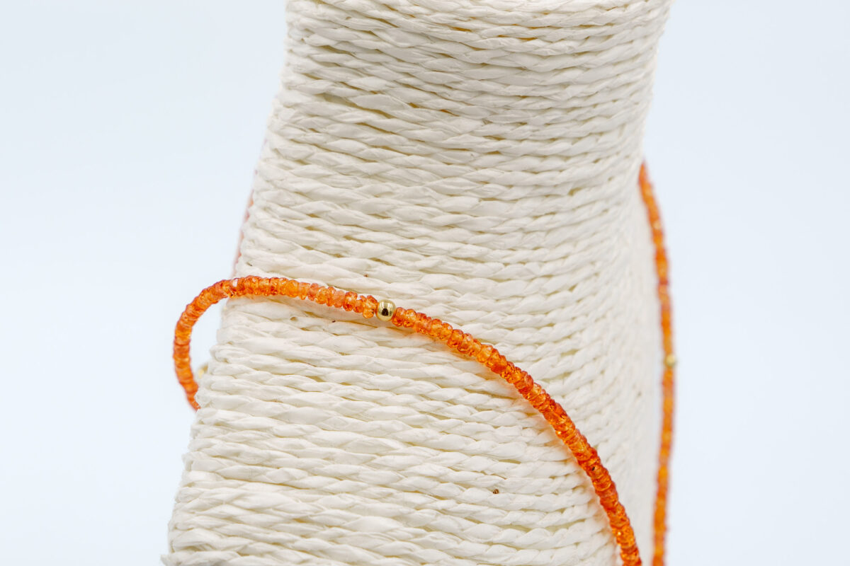 Collar de Zafiro Padparadscha Natural - Imagen 2