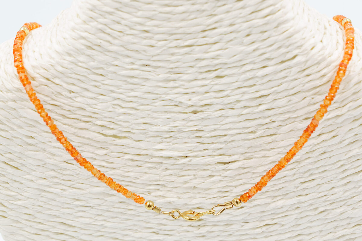 Collar de Zafiro Padparadscha Natural - Imagen 3