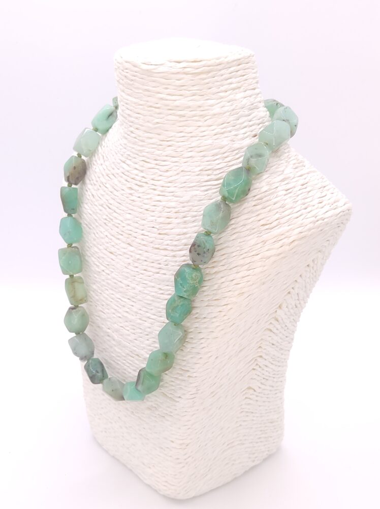 collar crisoprasa rombo
