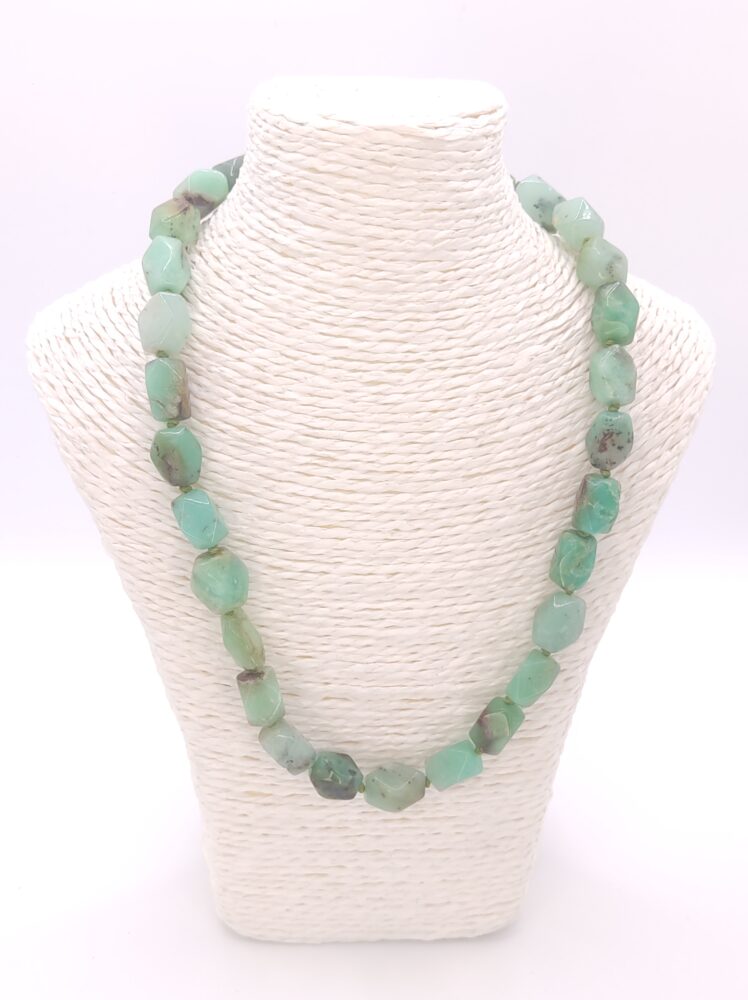 Collar de Crisoprasa rombo - Imagen 2