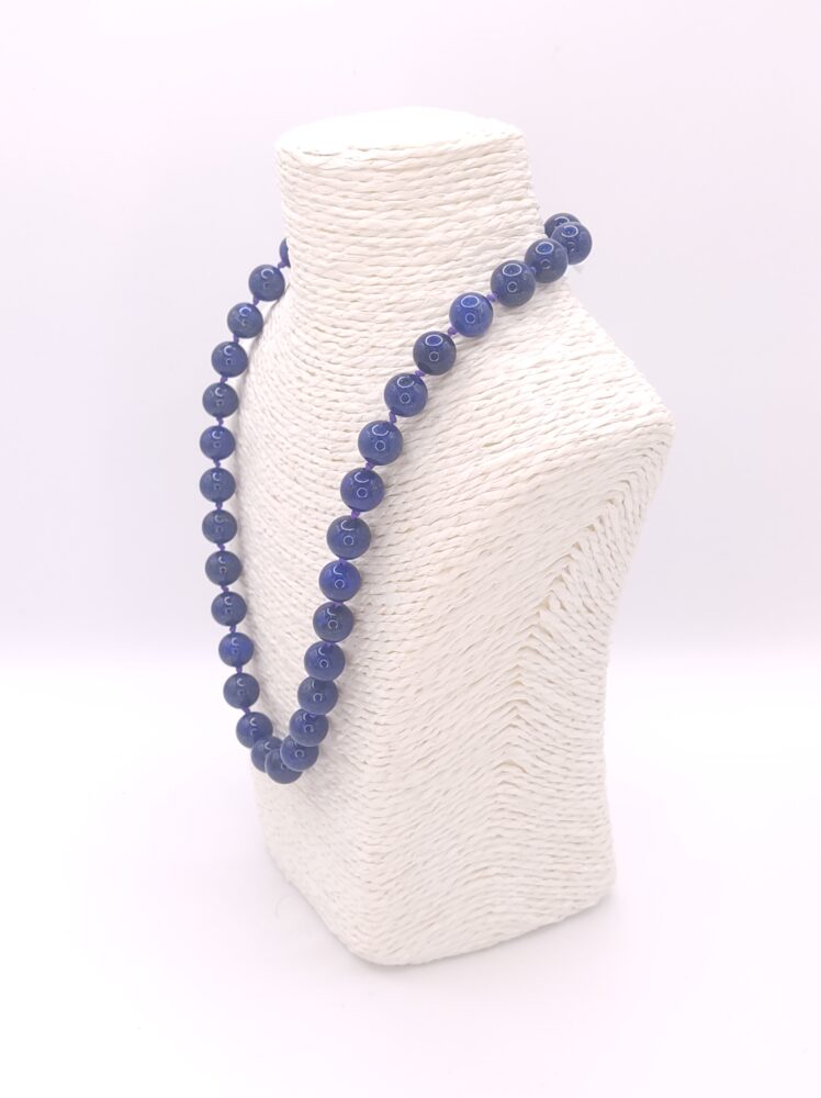 colar laspislazuli natural bola