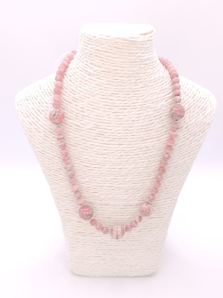 collar de rodocrosita