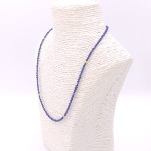 Collar de Lapislázuli natural facetado