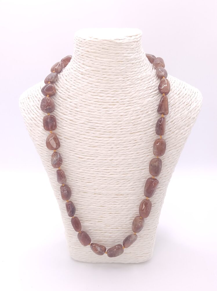 collar de piedra sol alubia natural