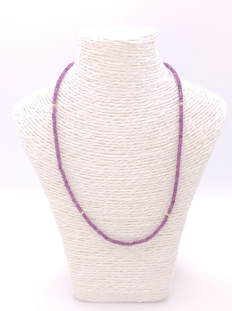 collar rubíes naturales