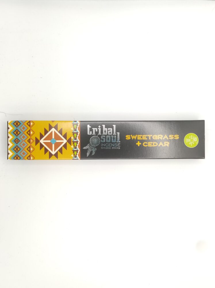incienso hierba dulce y cedro 15 sticks sweetgrass y cedar centro cenith minerales bilbao envios