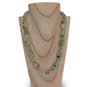 collar de prehnita y plata de ley Minerales Bilbao Envíos