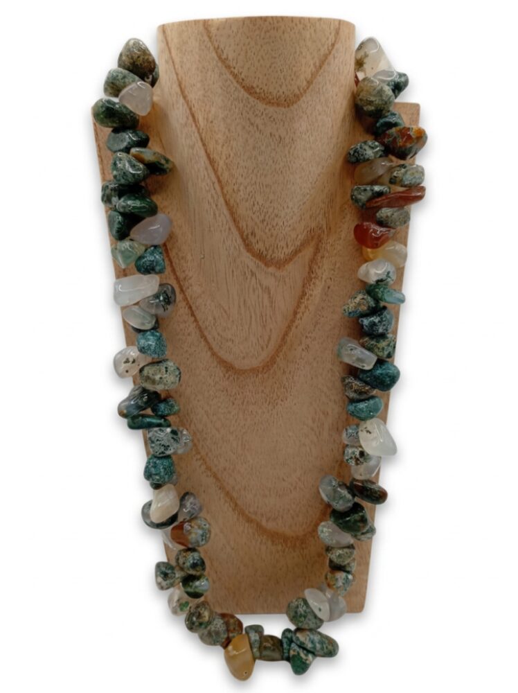 Collar de Jaspes y Ágatas rodados Minerales Bilbao Envíos