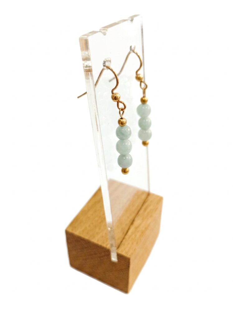 Pendientes de Aguamarina Natural y Gold Filled - Imagen 2