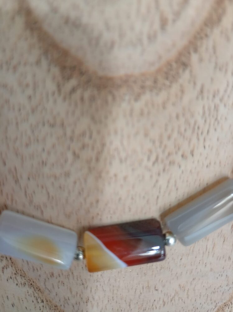 collar ágatas y plata de ley Minerales Bilbao Envíos